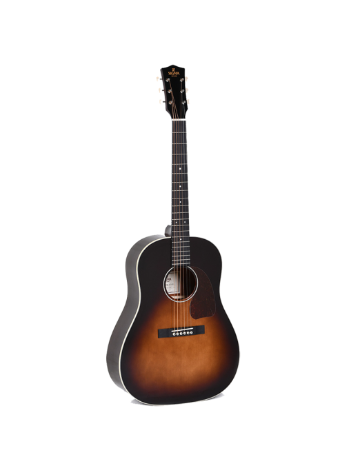 Sigma® JM-SG45 Sunburst Guitarra Dreadnought Slope Shoulder Electroacústica Fishman® Soft Case