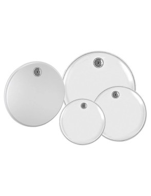 CODE Drumhead® GENERATOR Clear Set Fusion Parches Tom Pack: 10-12-14+14