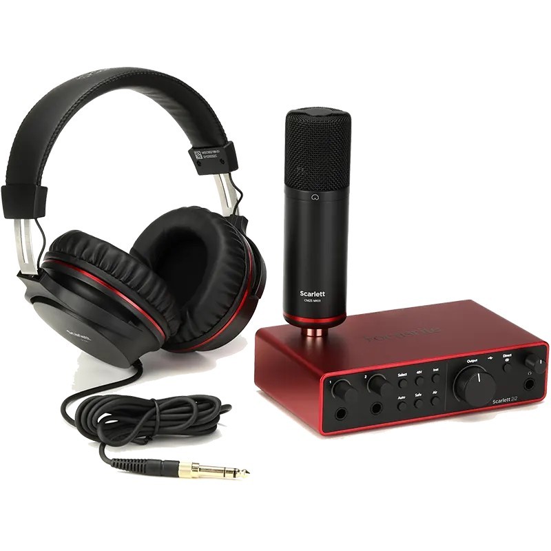 Focusrite Pack Studio Scarlett 212 Interfaz Audio 4th Gen