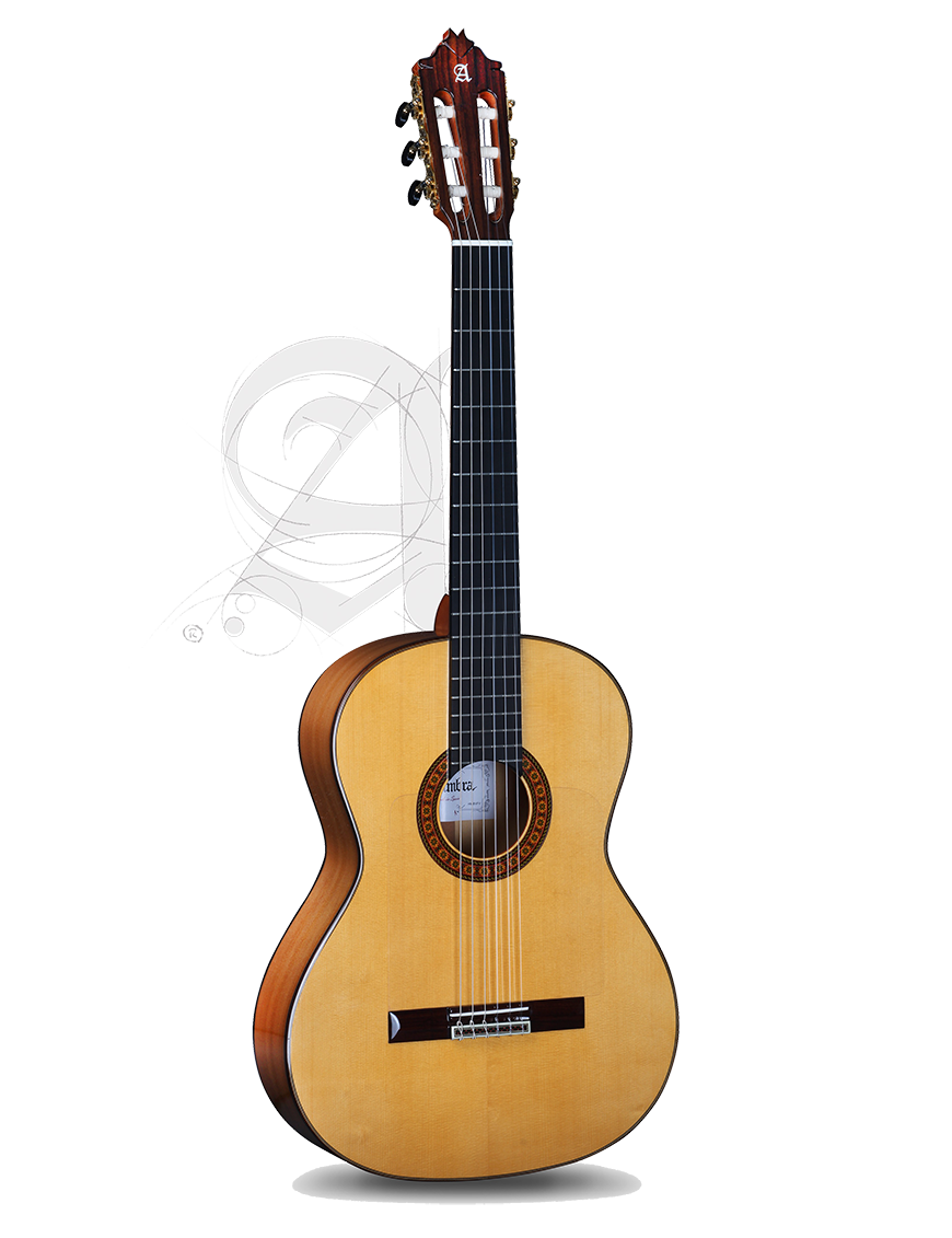 Alhambra® 8Fc Pure Guitarra Flamenca Concierto Golpeador Case