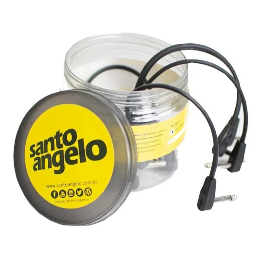 Santo Angelo® FLATCONN 25cm Cable Pedal Plug ¼" L 90° OFHC