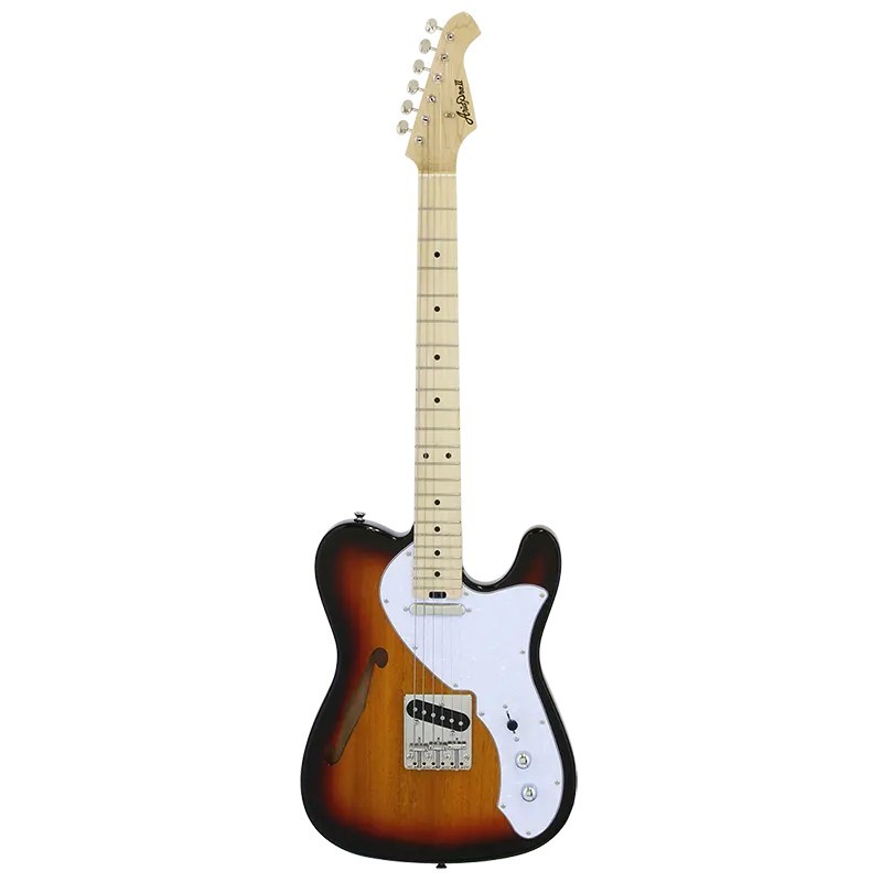 Aria® TEG-TL Guitarra Eléctrica Semi-Hollow Telecaster® Style | 3-Tone Sunburst