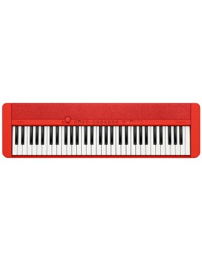 CASIO® CT-S1 Teclado Portátil Vocal 61 Teclas Color Red