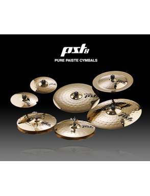 Paiste® Platillos Hi-Hat 14"+Crash 16"+Ride 20" PST8 Universal Set