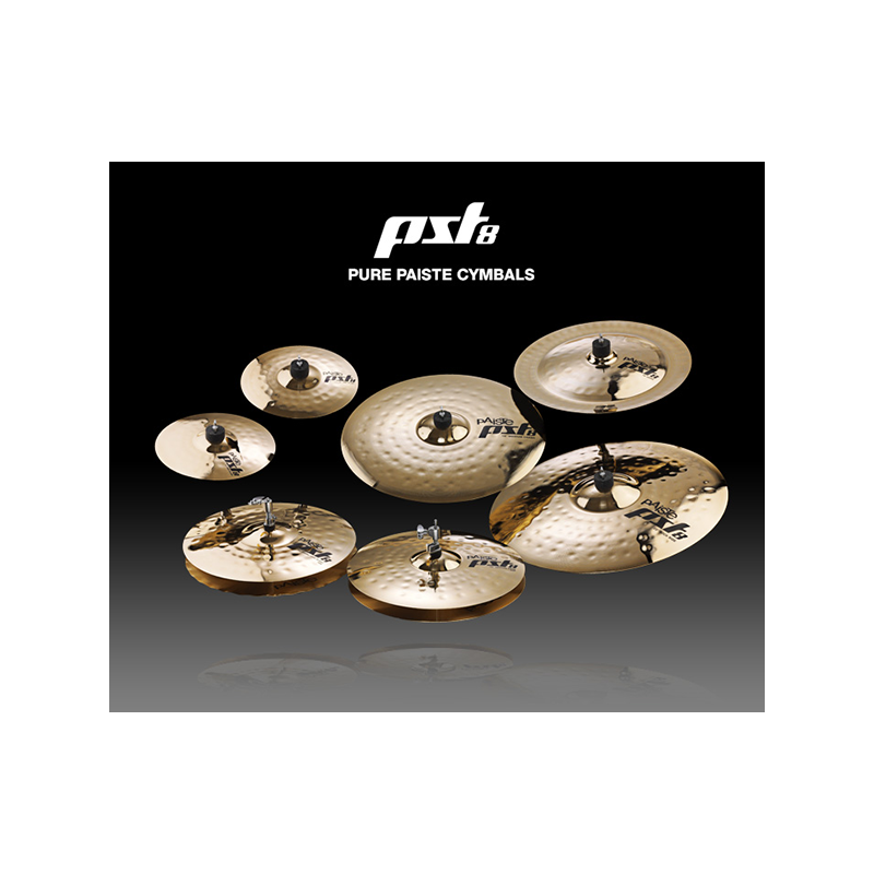 Paiste® Platillos Hi-Hat 14"+Crash 16"+Ride 20" PST8 Universal Set