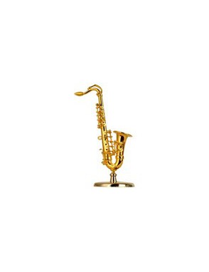 Miniaturas Saxo Music Art Gold Base y Estuche