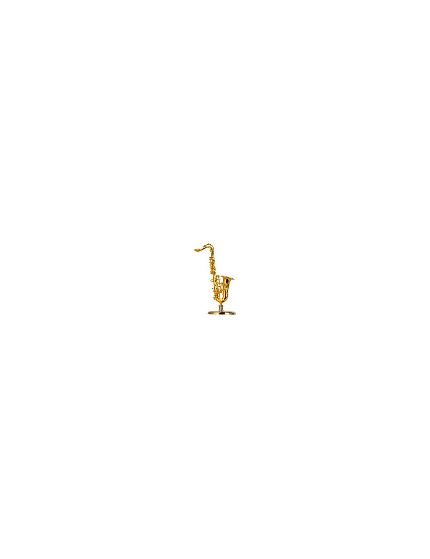 Miniaturas Saxo Music Art Gold Base y Estuche