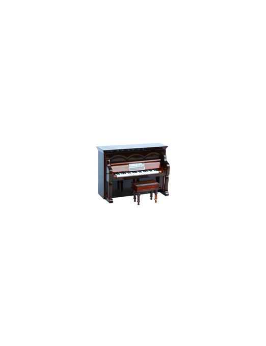 Miniaturas Piano Vertical Music Art Madera Estuche
