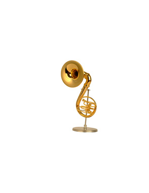 Miniaturas Sousáfono Music Art Gold Base y Estuche