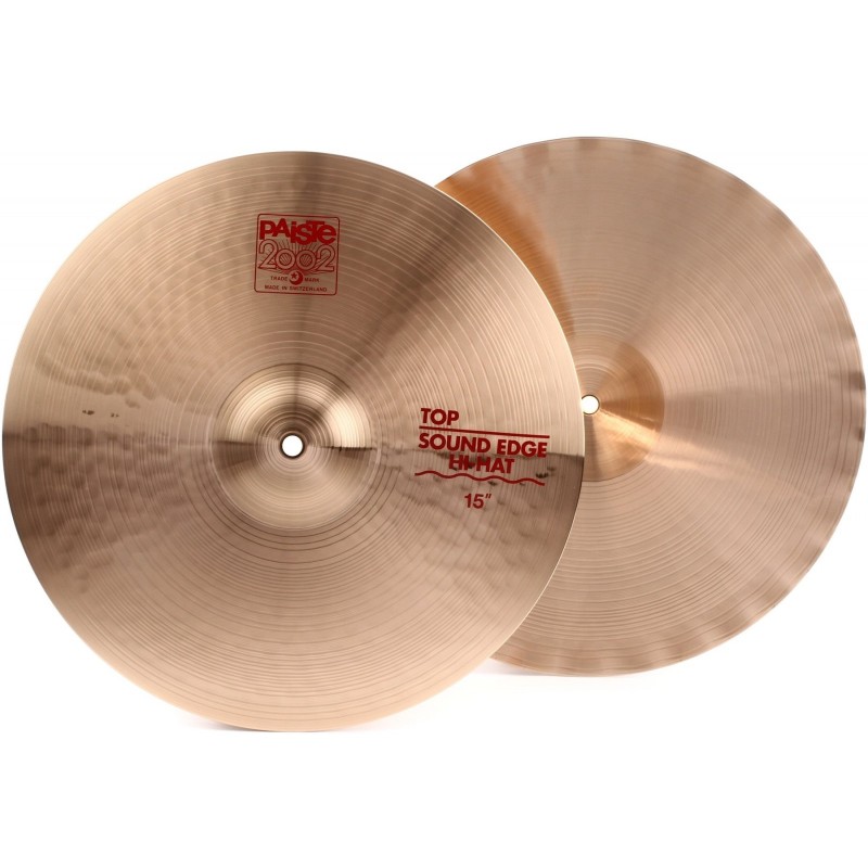 Paiste® Platillos Hi-Hat Sound Edge 15" Serie 2002 Set: Par