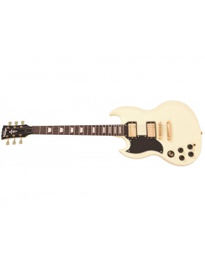 Vintage® Guitarra Eléctrica Zurdo LVS6 Hardware Gold Color: Vintage White